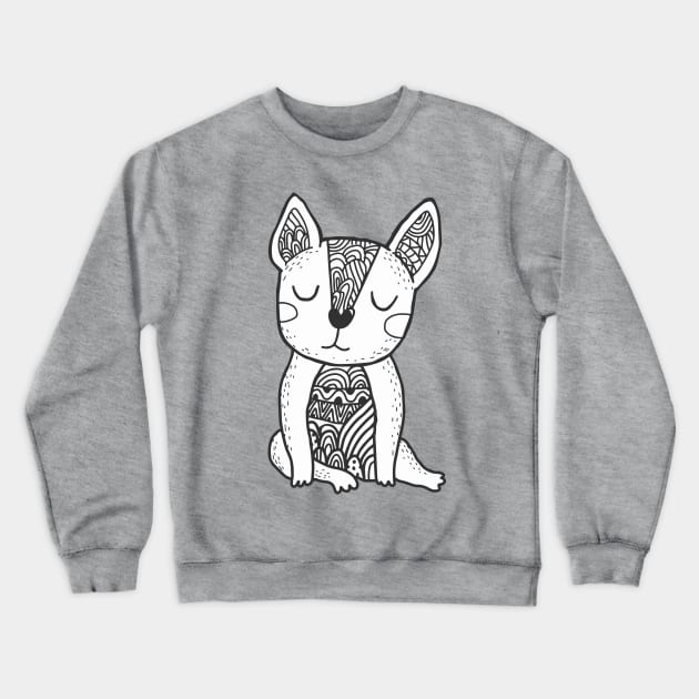 Doodle French bulldog Crewneck Sweatshirt by kostolom3000